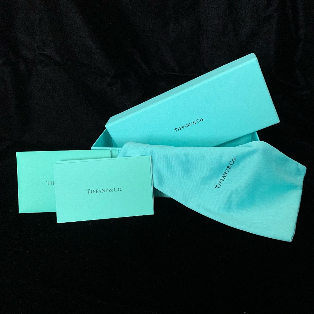 Tiffany & Co. Eyeglass Box, Cleaning Sleeve, Authenticity Card Pre-owned.